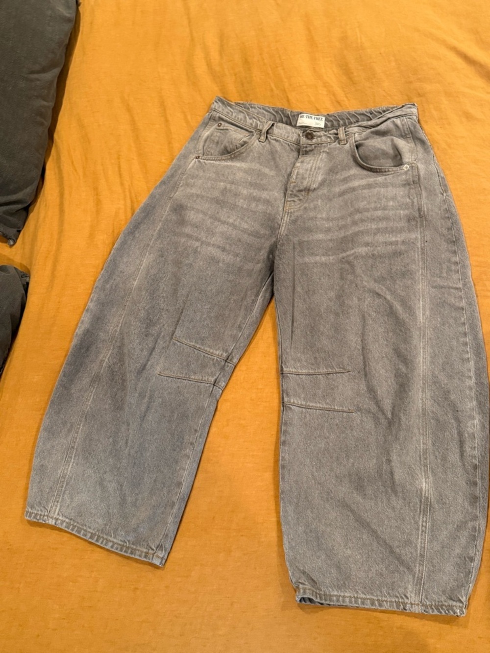 We The Free Good Luck Mid-Rise Battel Jeans, Gray